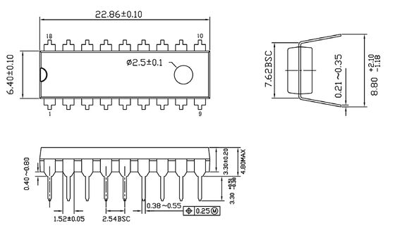 Switching inductive loads 8 channel DMOS transistor array TOSHIBA ...
